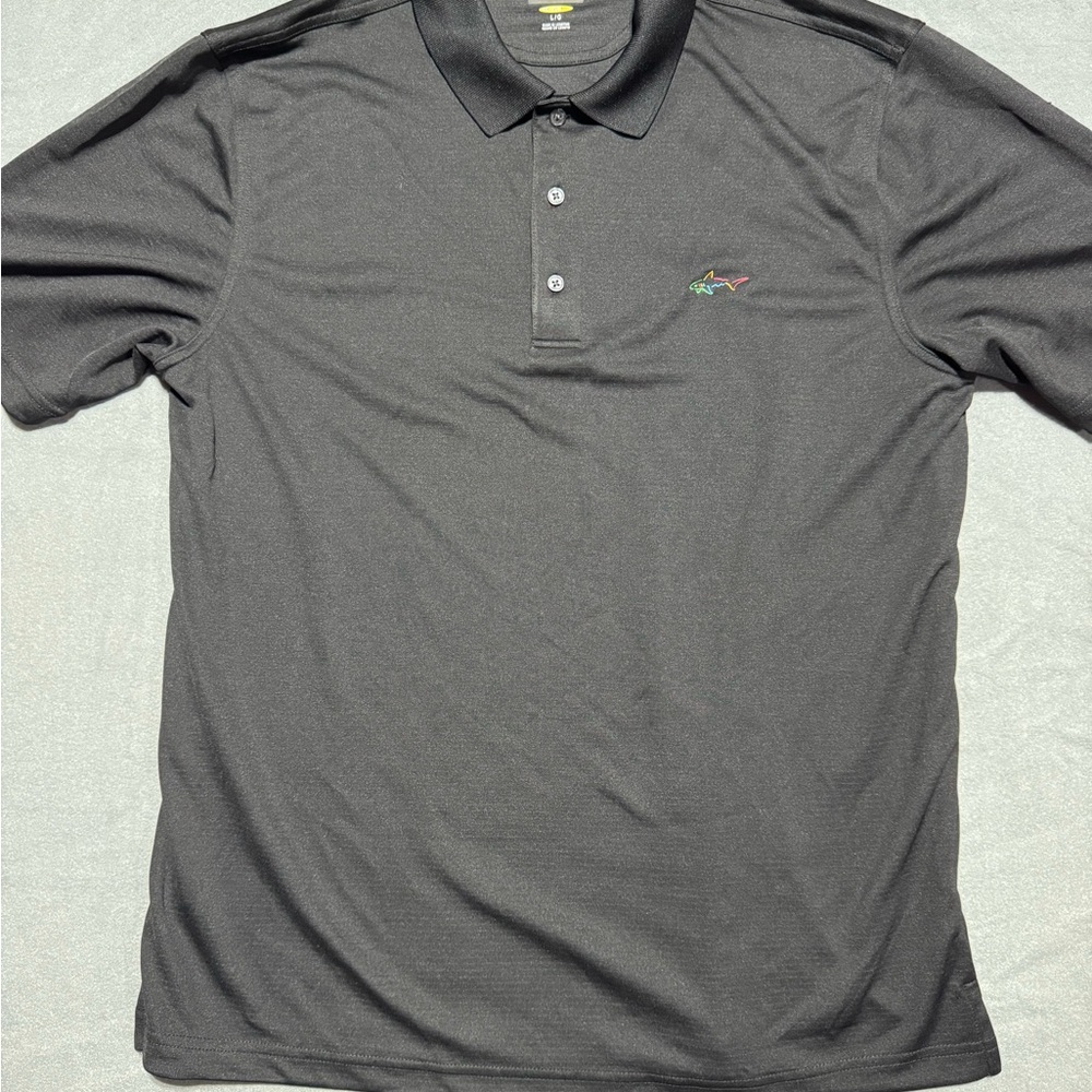 Greg Norman Collection Gray Polo Shirt Classic Design